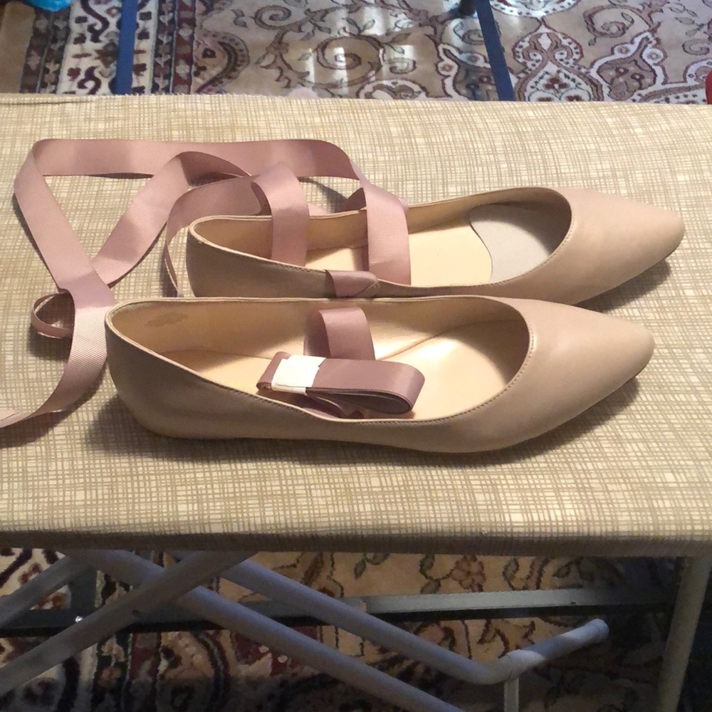 Ballerina Flats with Rope to tie around legs